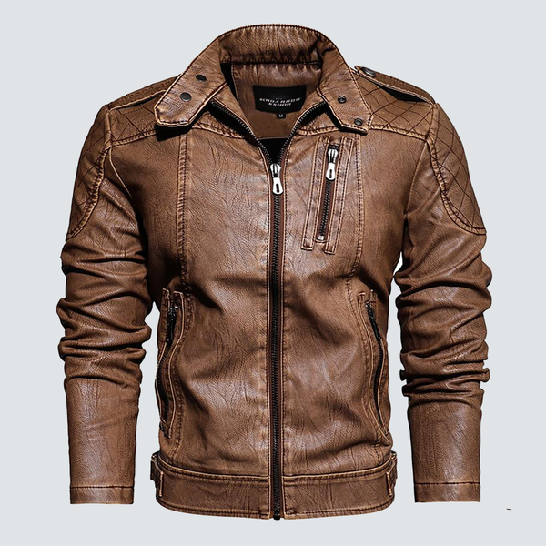 Harlingen - Vintage Faded Leather Jacket