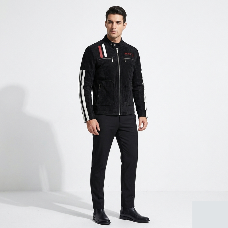Sapporo - Suede Biker Jacket