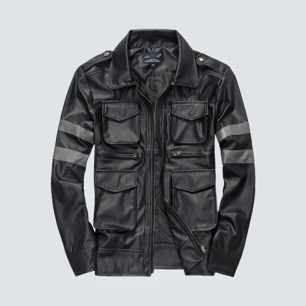 Tilburg - Vintage Biker Faux Leather Jacket