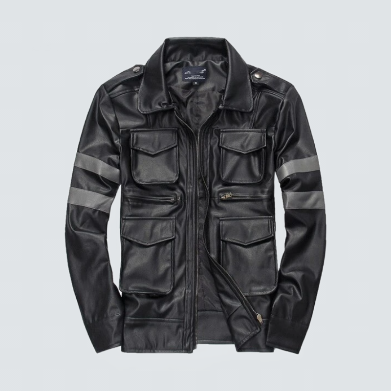 Tilburg - Vintage Biker Faux Leather Jacket
