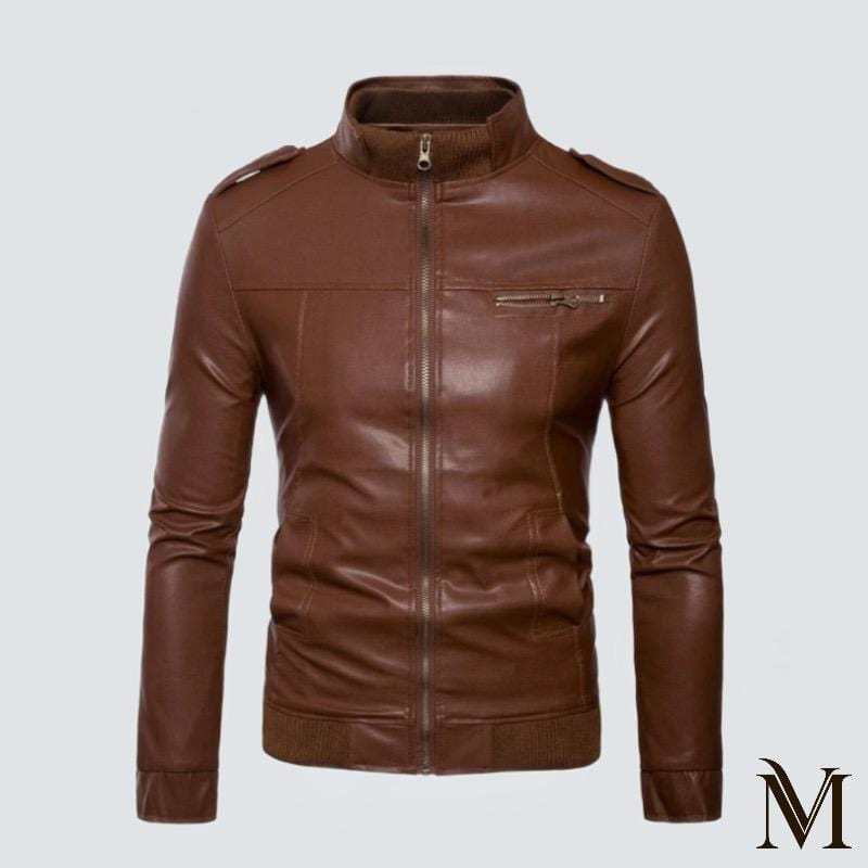 Maastricht - Classic Autumn Faux Leather Jacket