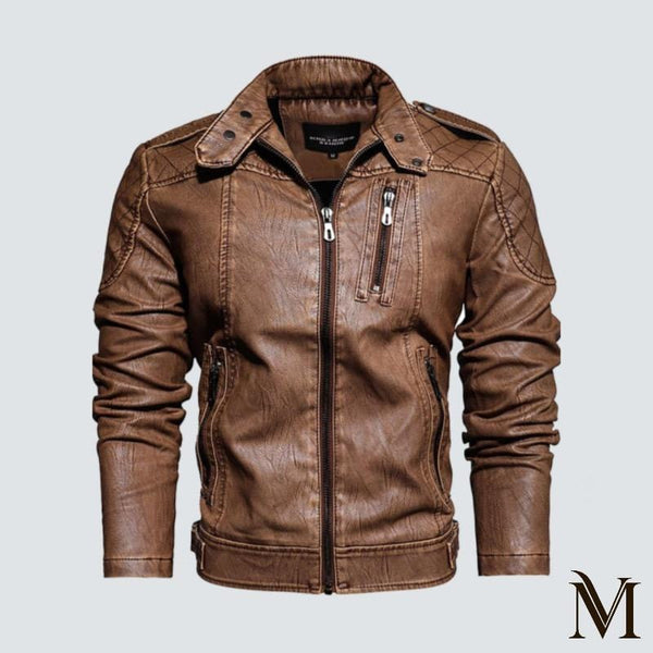 Harlingen - Vintage Faded Leather Jacket