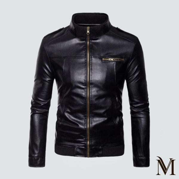 Maastricht - Classic Autumn Faux Leather Jacket