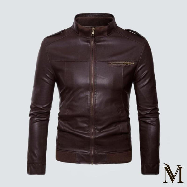 Maastricht - Classic Autumn Faux Leather Jacket