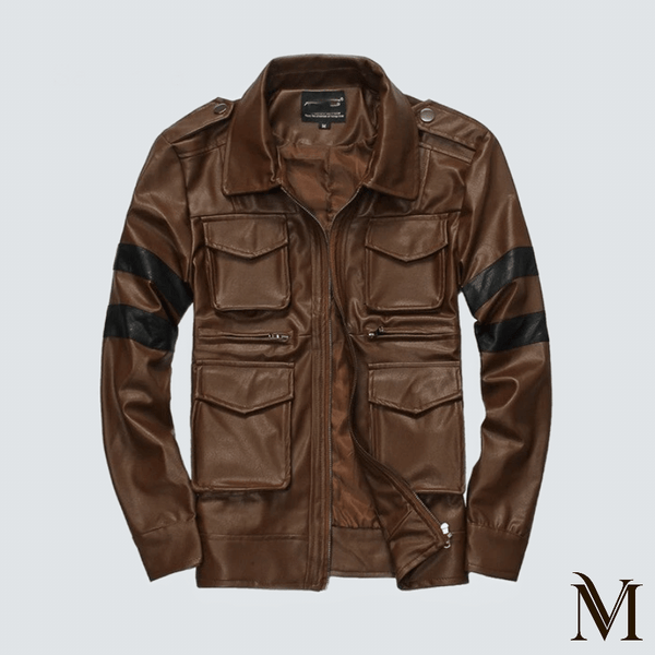 Tilburg - Vintage Biker Faux Leather Jacket